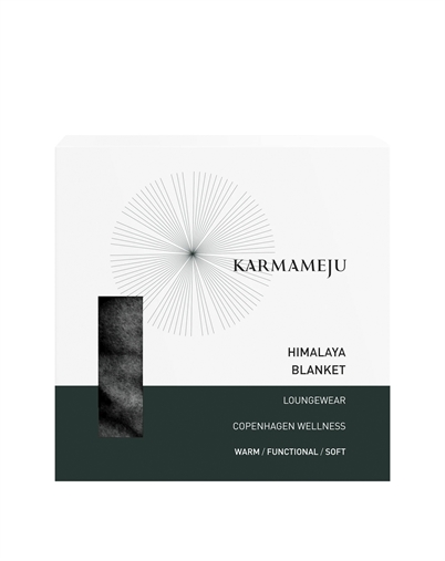Karmameju - Himalaya Fleecetæppe - Dark Grey